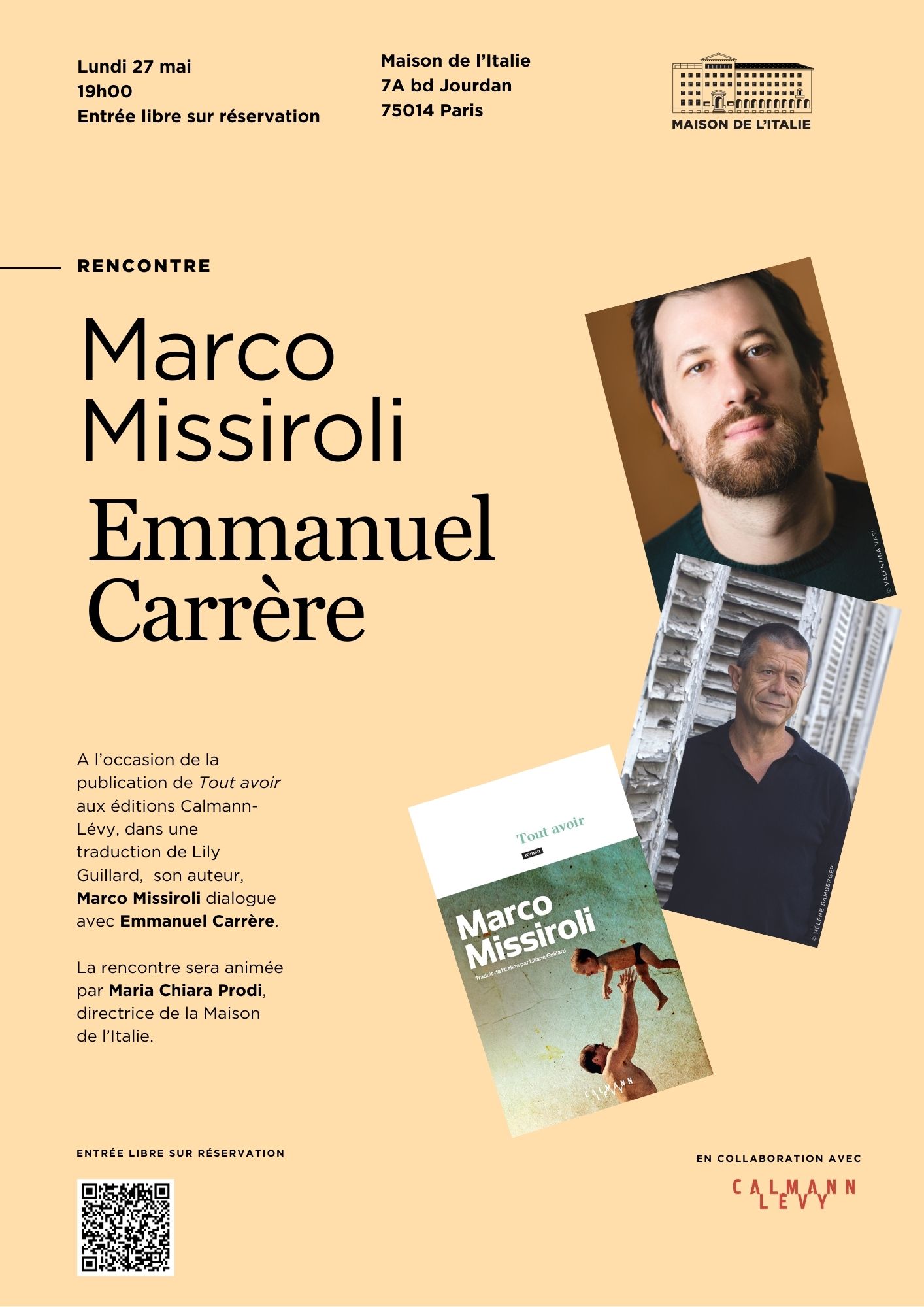 Marco Missiroli et Emmanuel Carrère