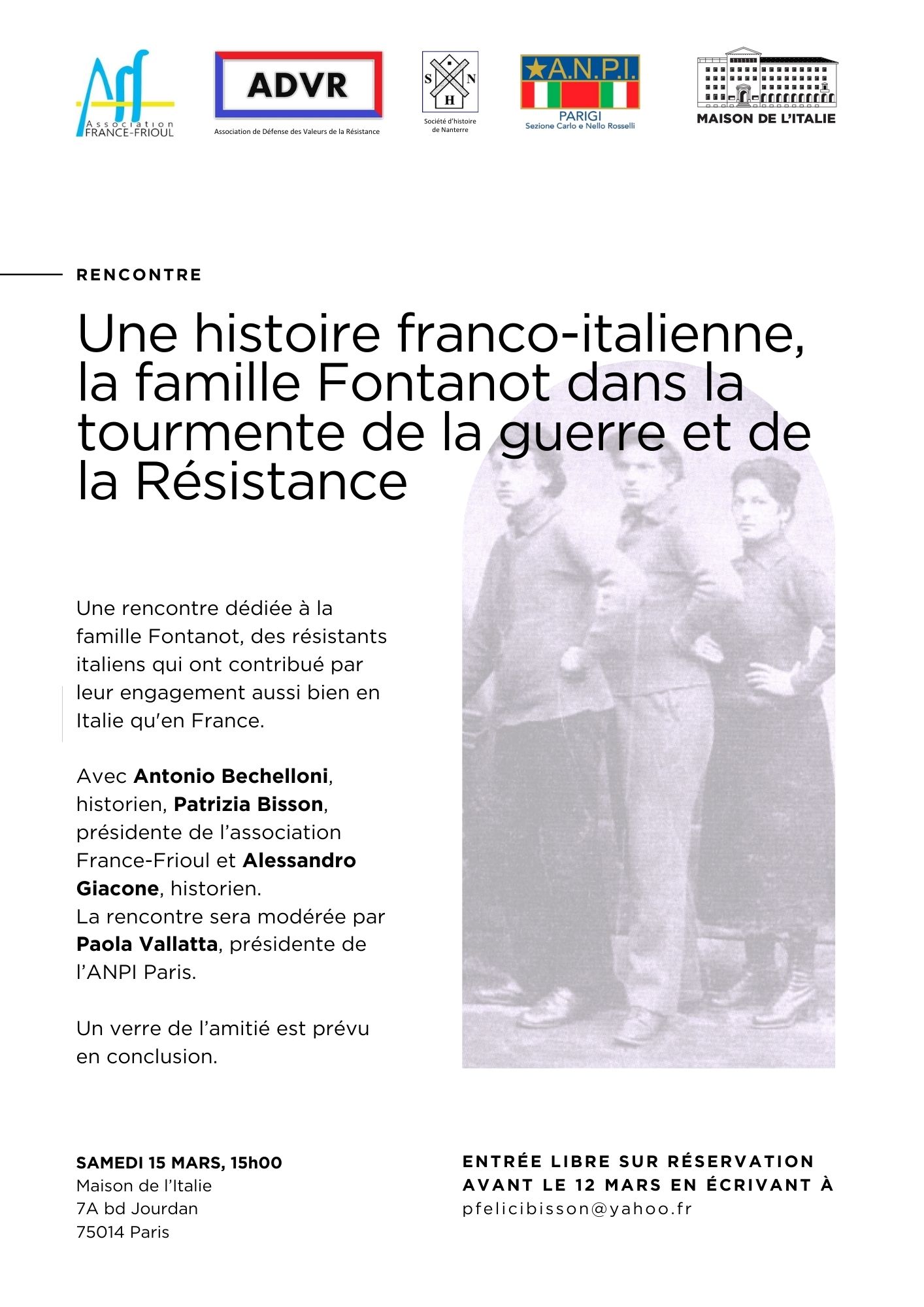 La famille Fontanot et la Résistance